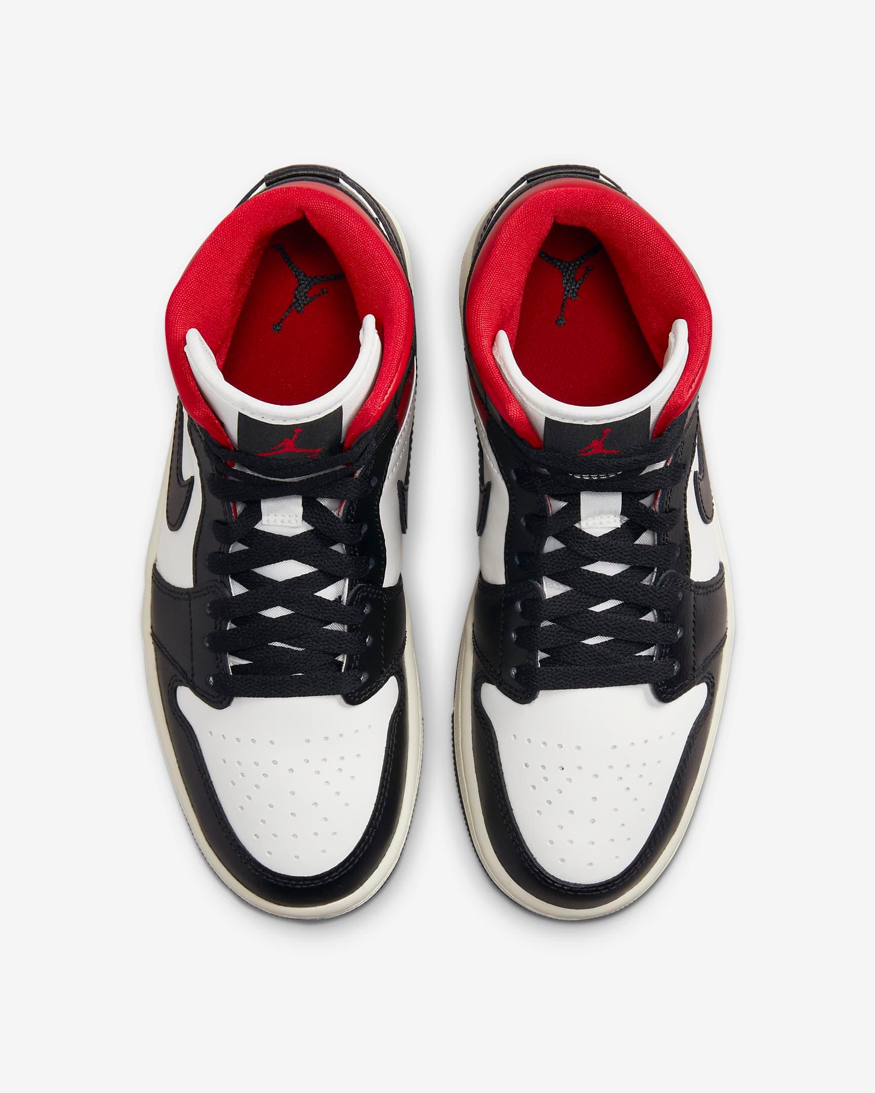 Giày Nike Air Jordan 1 Mid Women Shoes #Black Sail - Kallos Vietnam