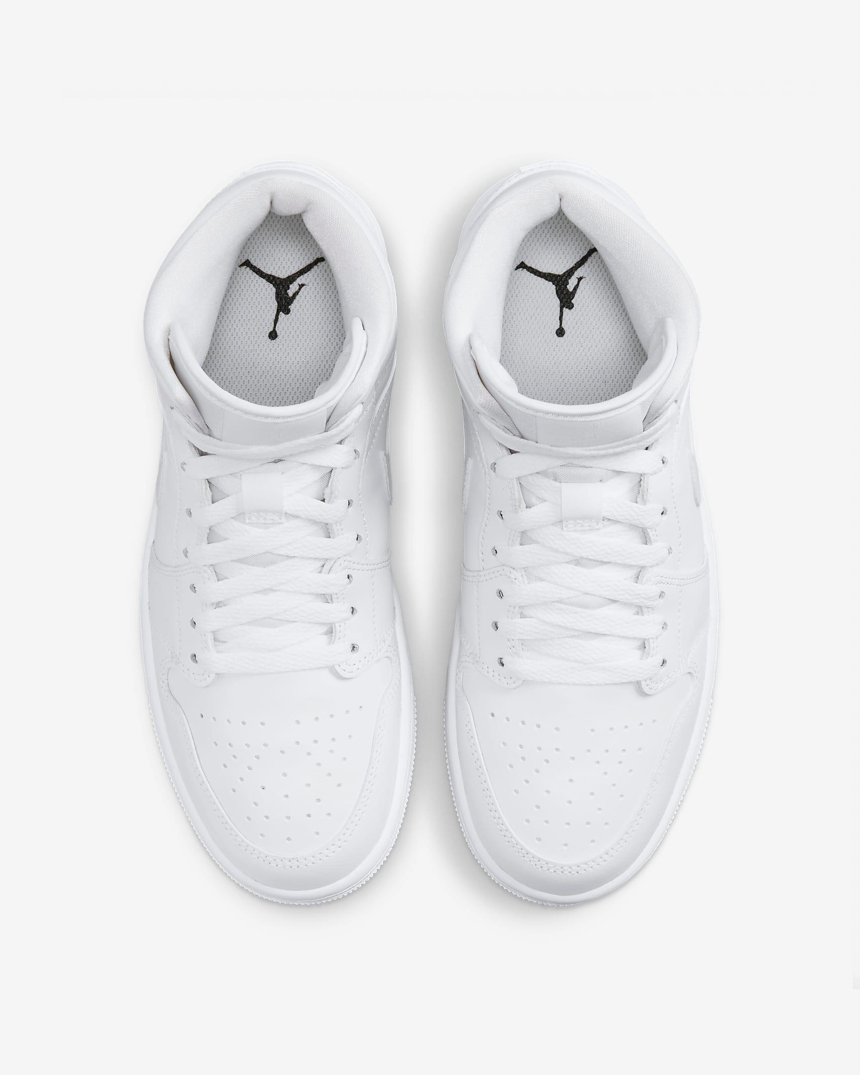 Giày Nike Air Jordan 1 Mid Women Shoes #White - Kallos Vietnam