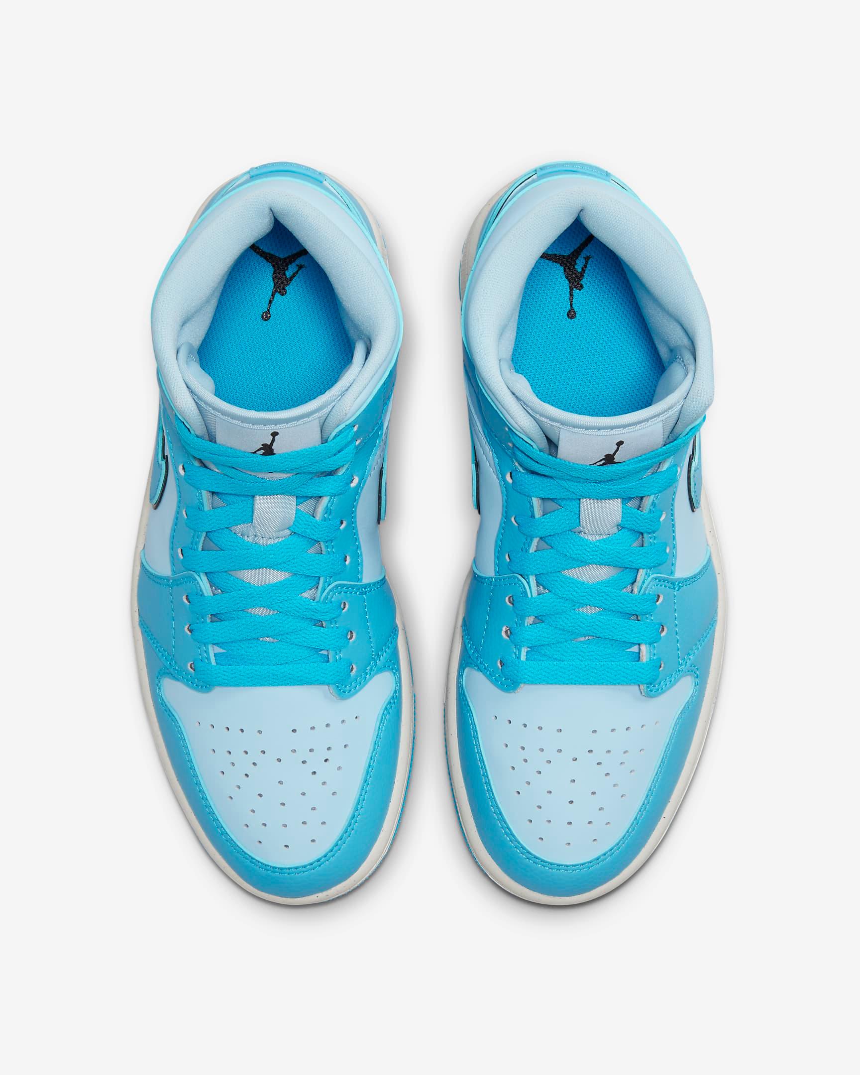 Giày Nike Air Jordan 1 Mid SE Women Shoes #Ice Blue - Kallos Vietnam