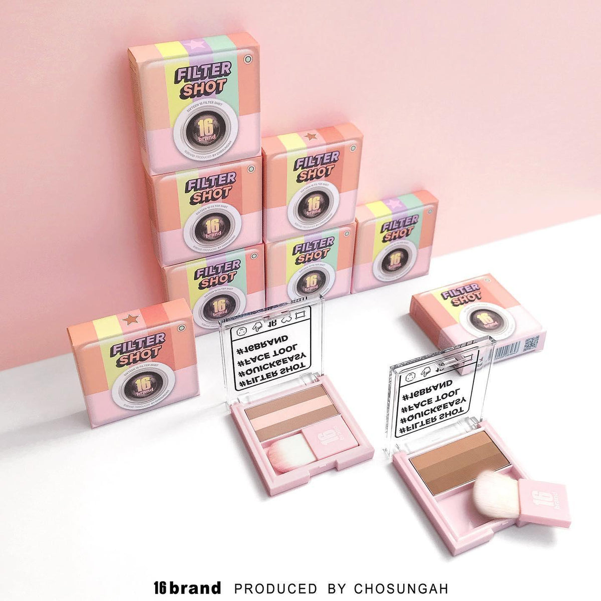Phấn Tạo Khối 16 Brand Filter Shot Contour Peach - Kallos Vietnam