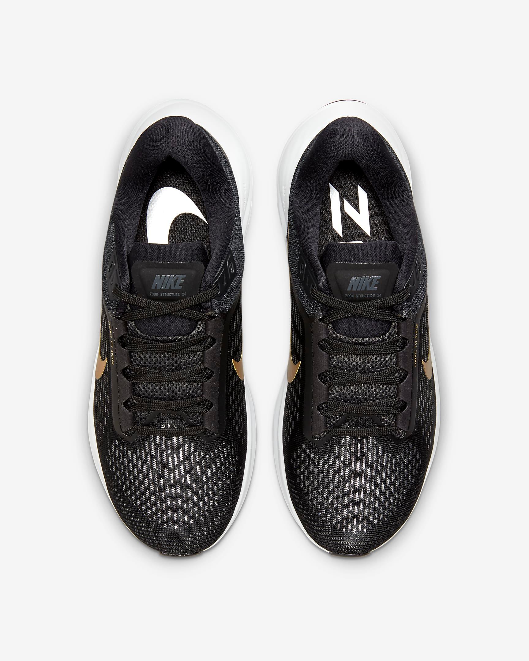 Giày Nike Structure 24 Women Road Running Shoes #Black - Kallos Vietnam