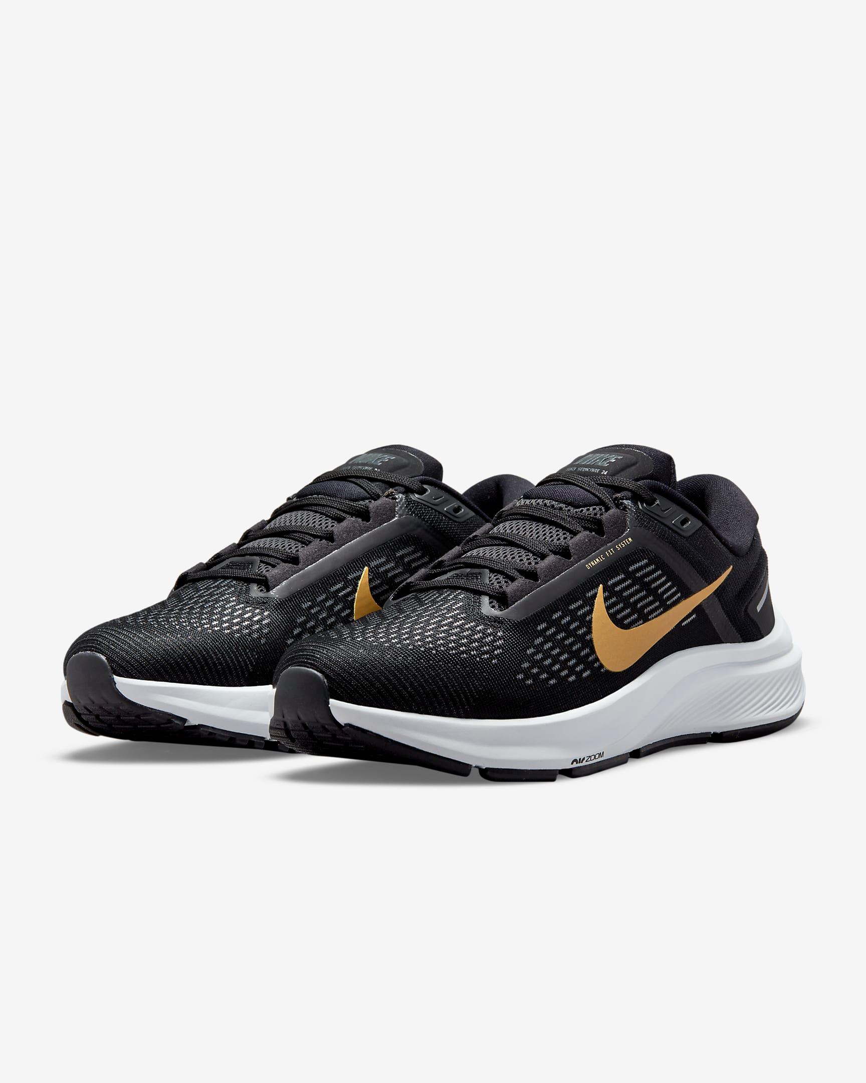 Giày Nike Structure 24 Women Road Running Shoes #Black - Kallos Vietnam