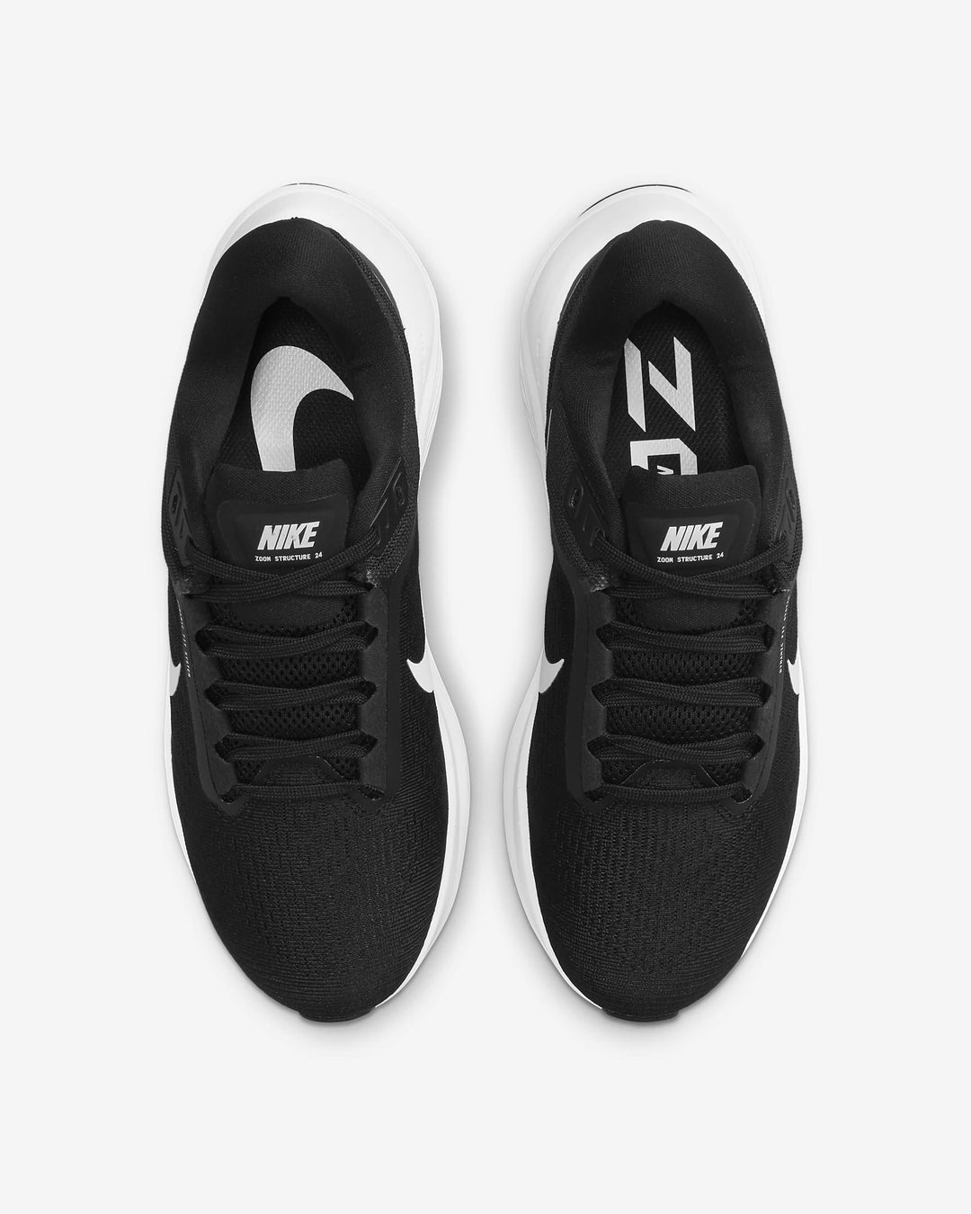 Giày Nike Structure 24 Women Road Running Shoes #Black White - Kallos Vietnam