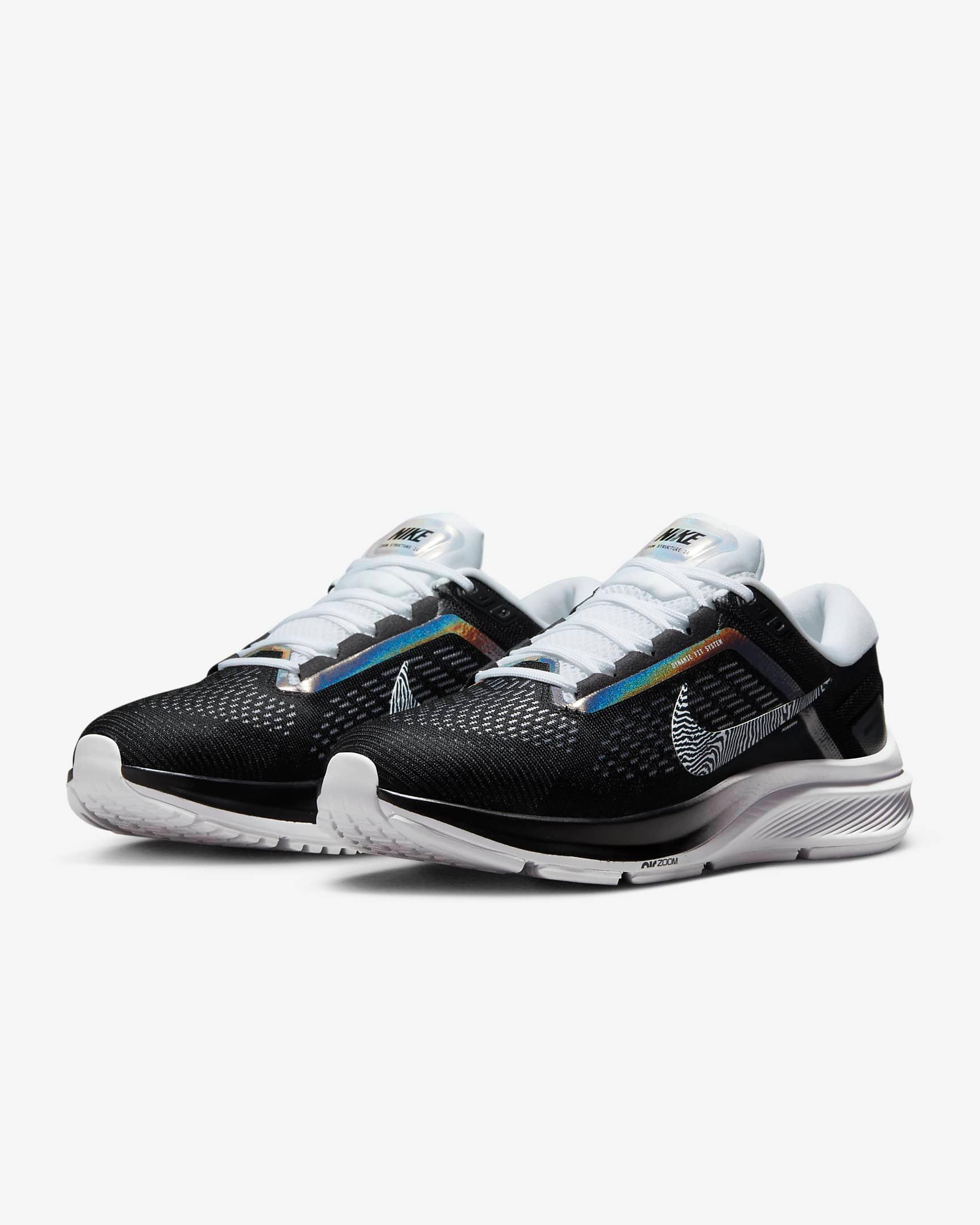 Giày Nike Structure 24 Premium Women Shoes #Black White - Kallos Vietnam