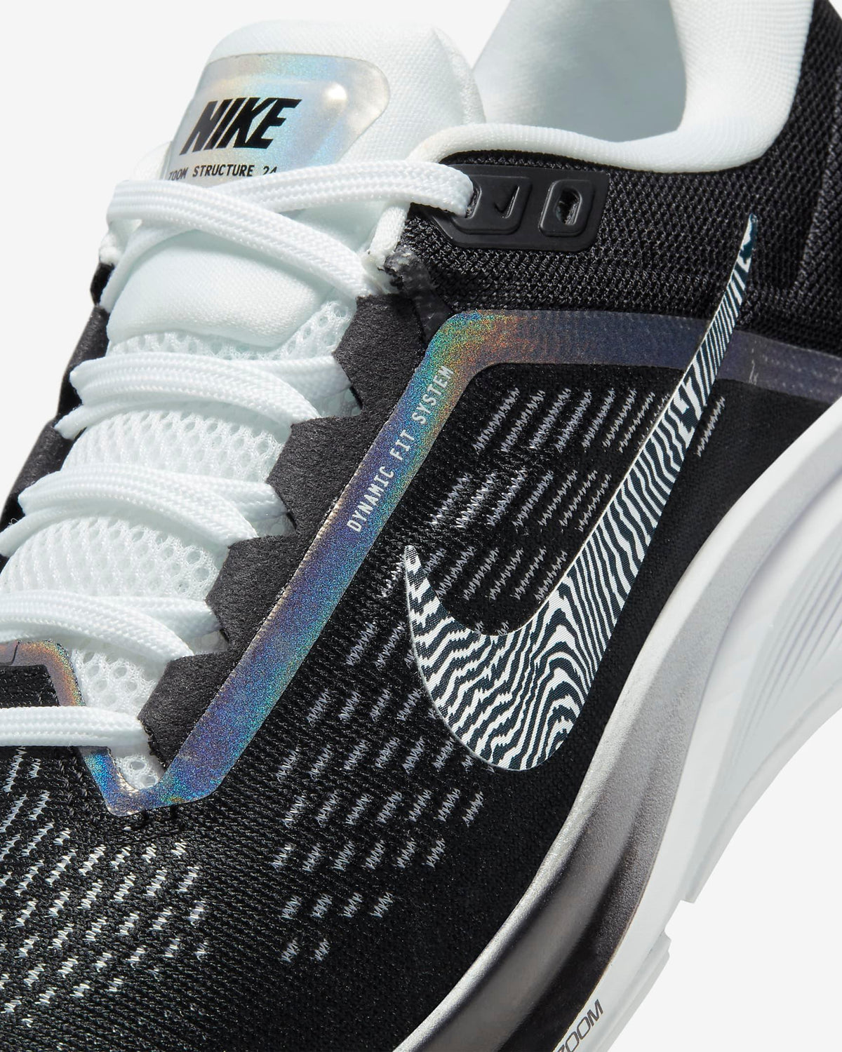 Giày Nike Structure 24 Premium Women Shoes #Black White - Kallos Vietnam