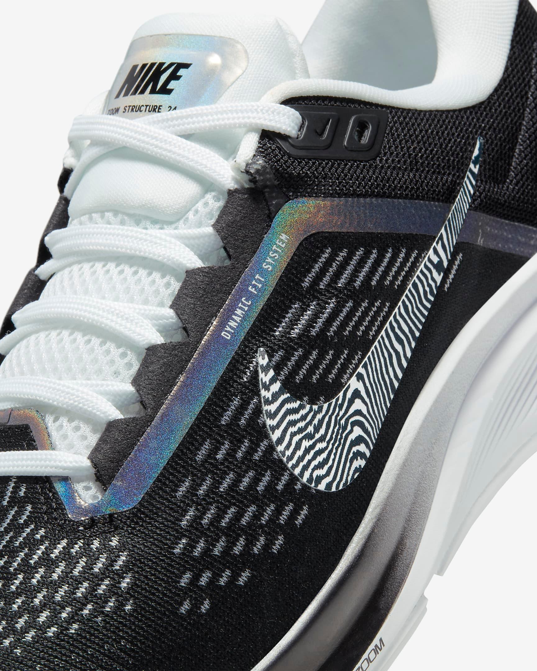 Giày Nike Structure 24 Premium Women Shoes #Black White - Kallos Vietnam