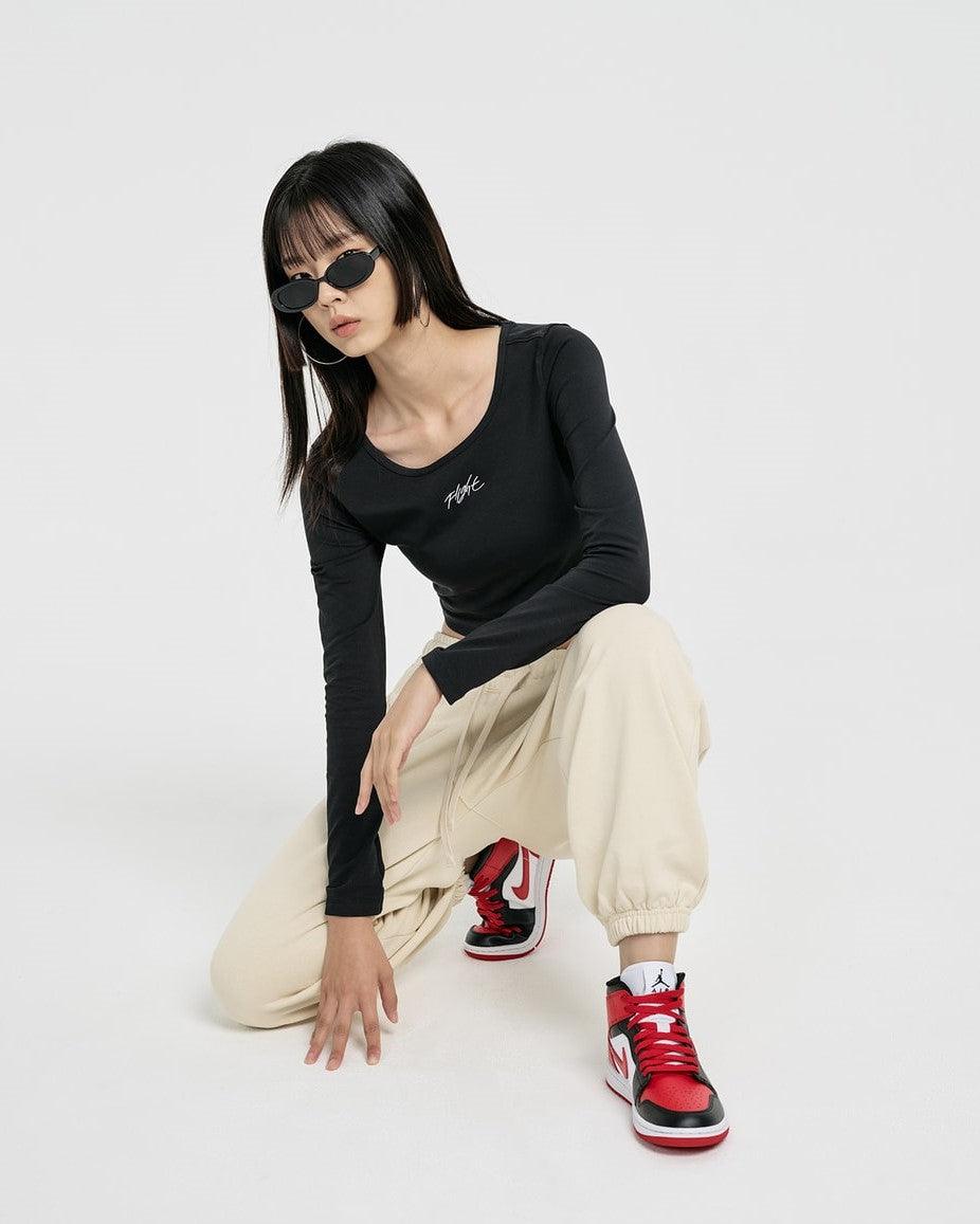 Giày Nike Air Jordan 1 Mid Women Shoes #Black - Kallos Vietnam