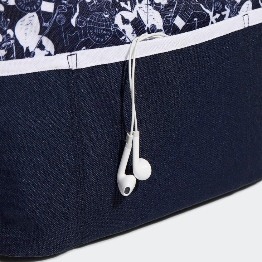 Túi Adidas Play Green Round Tote Bag #Navy White - Kallos Vietnam