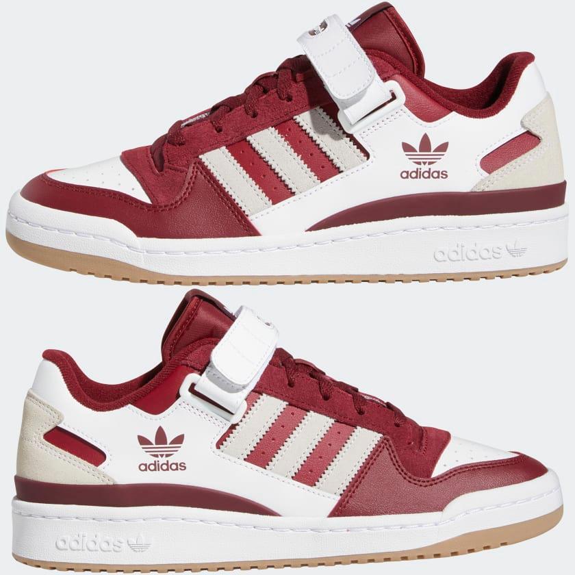 adidas forum low cloud white collegiate navy collegiate burgundy