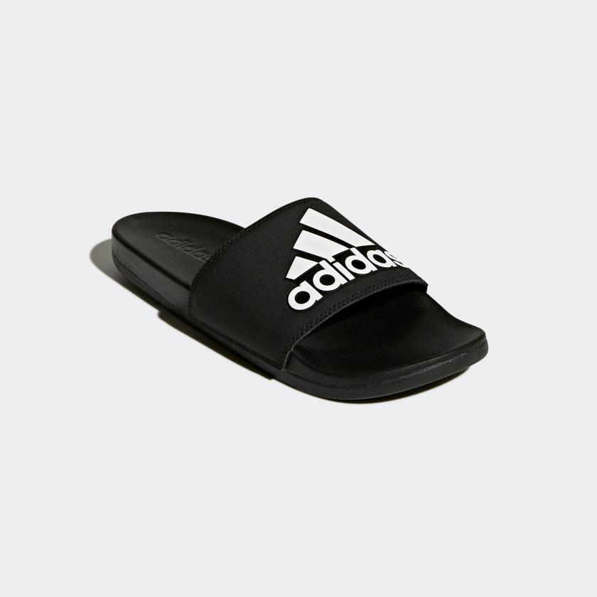 Dép Adidas Adilette Comfort + Logo #Core Black - Kallos Vietnam