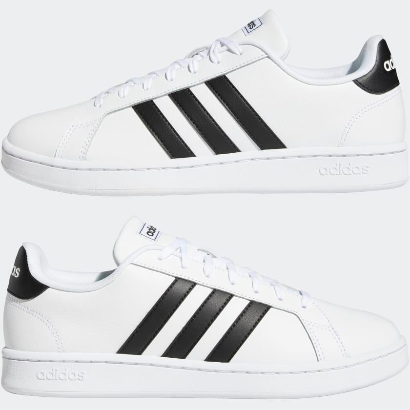 Giày Adidas Grand Court #White Black - Kallos Vietnam