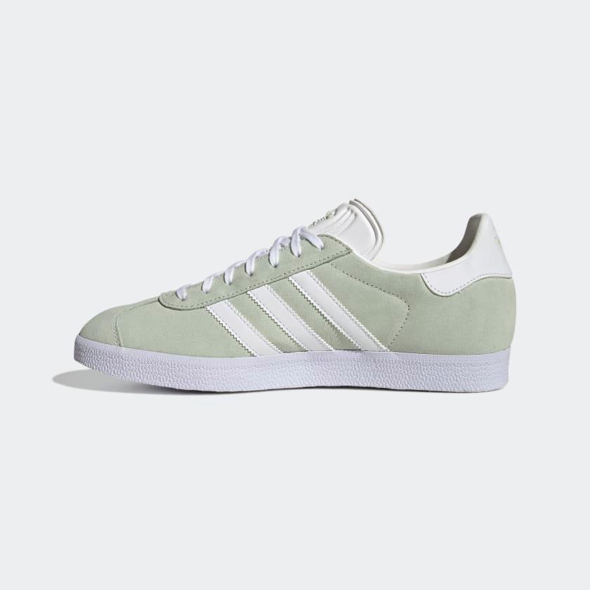 Adidas gazelle deals linen green