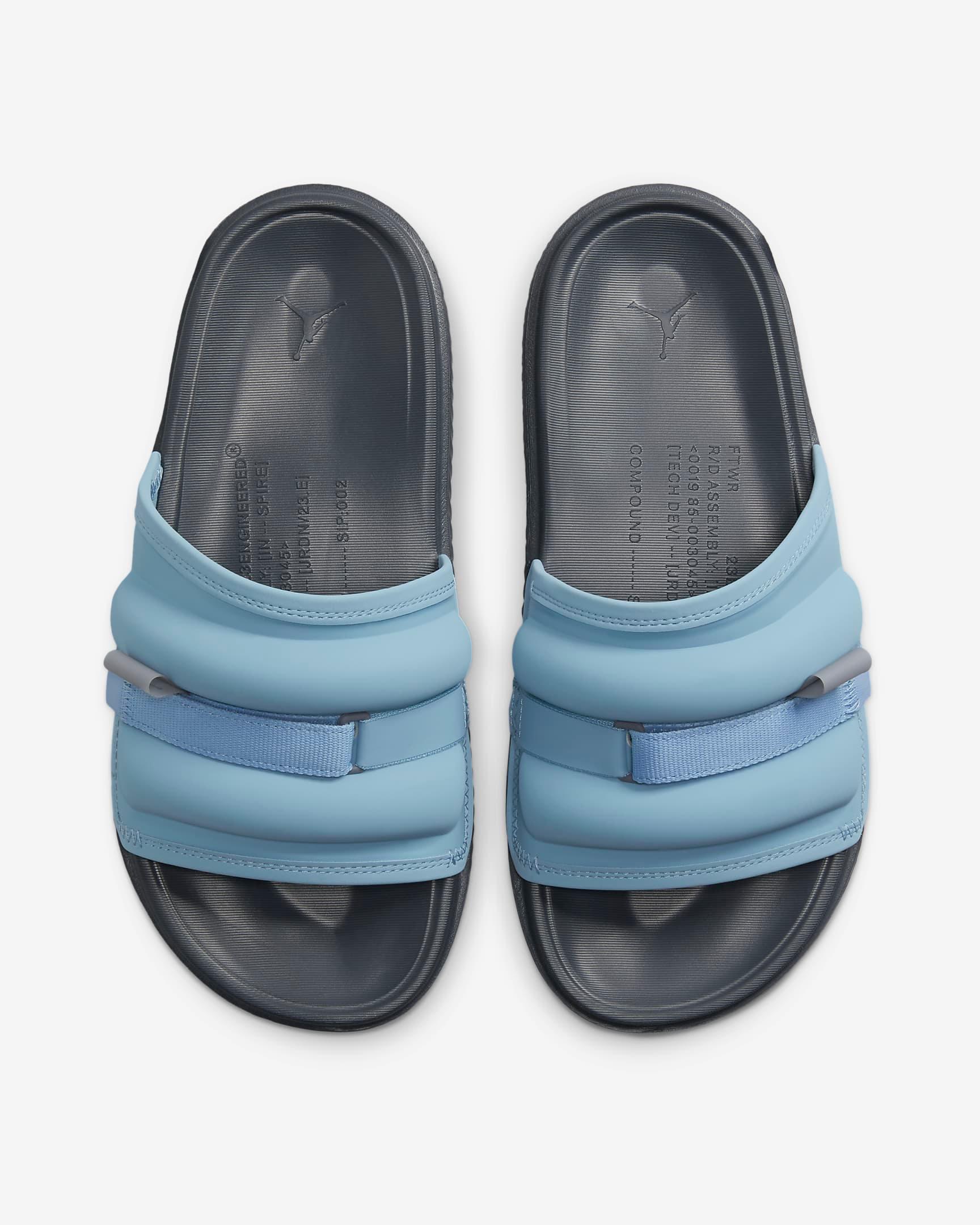 NIKE★JORDAN SUPER PLAY★CHAMBRAY/DARK BLUE GREY Dép Nike Jordan Super Play Men Slides #Chambray – Kallos