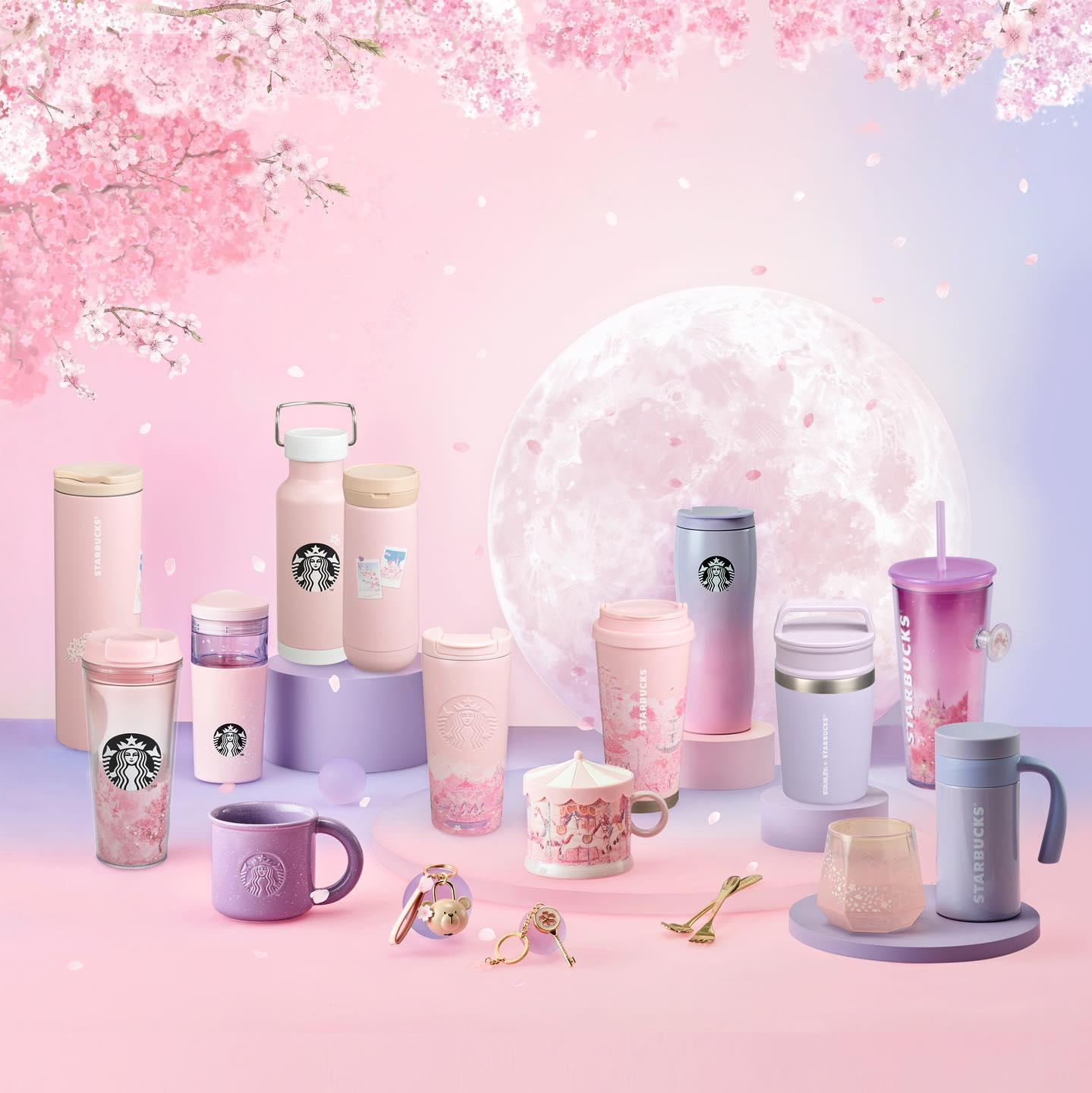 Bình Nước Starbucks 23 SS Cherry Troy Collage Tumbler - Kallos Vietnam