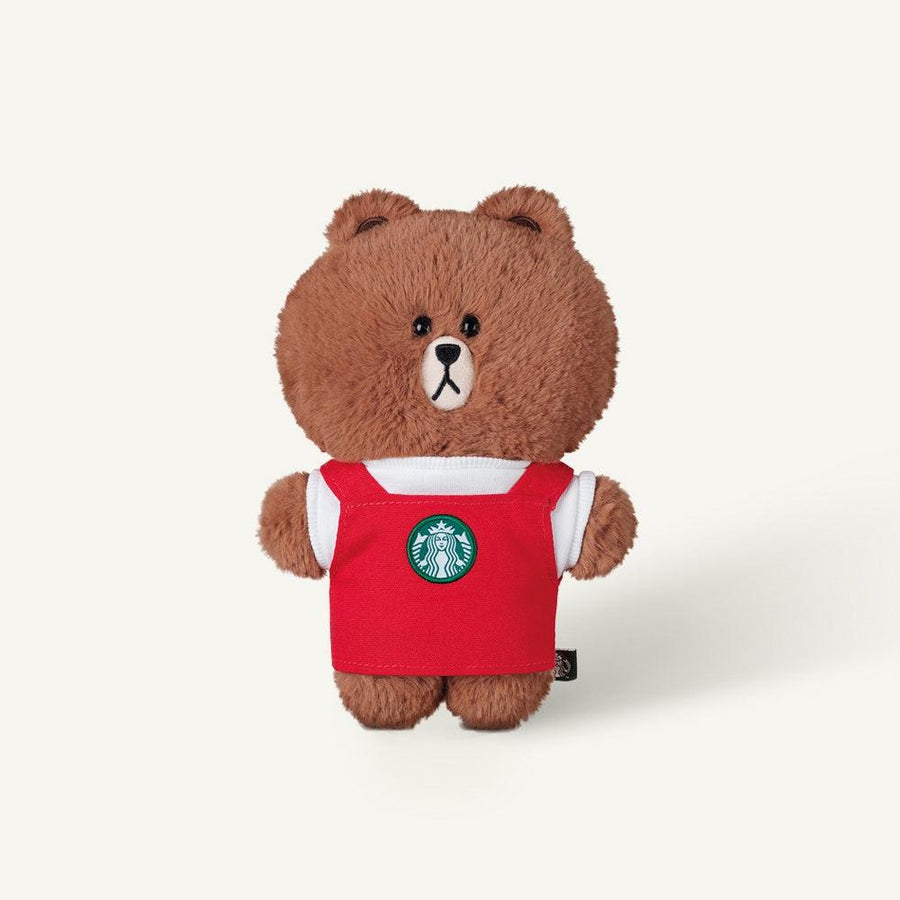 Gấu Bông Starbucks Line Friends Apron Brown - Kallos Vietnam