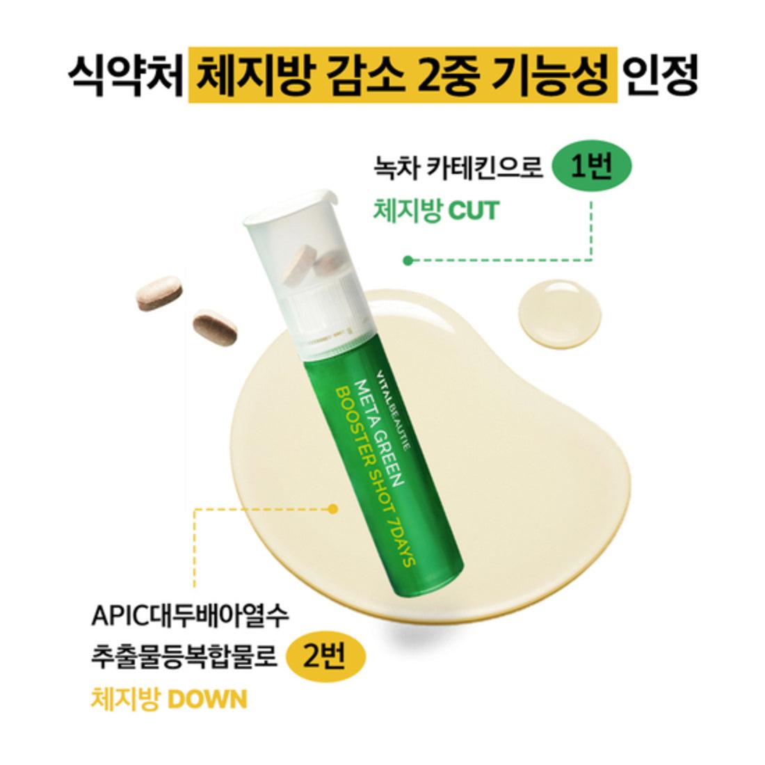 Nước Giảm Cân Vital Beautie Meta Green Booster Shot - Kallos Vietnam