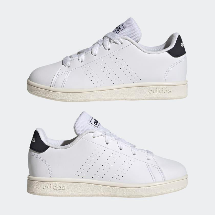 Giày Adidas Kids Advantage Lifestyle Court Lace #Cloud White - Kallos Vietnam