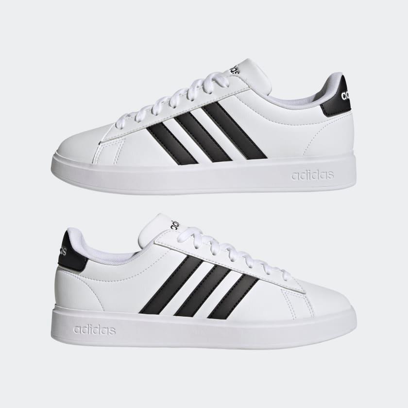 Giày Adidas Grand Court Cloudfoam Comfort #White Black - Kallos Vietnam