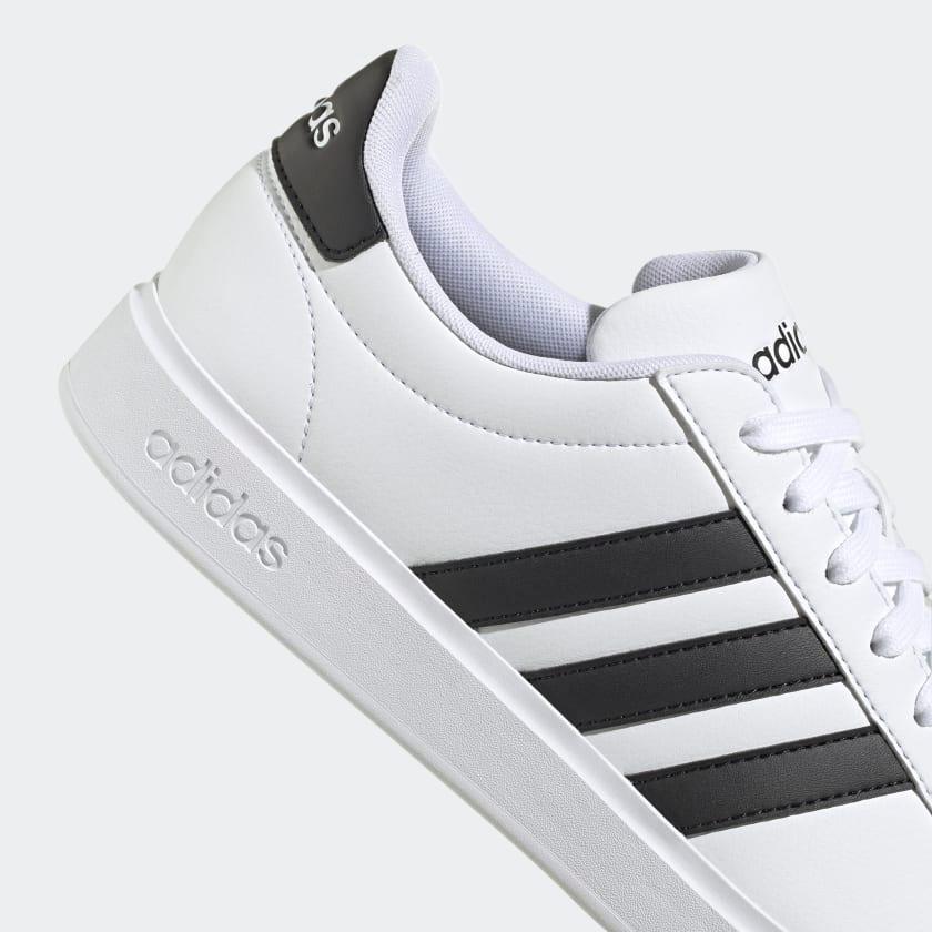 Giày Adidas Grand Court Cloudfoam Comfort #White Black - Kallos Vietnam