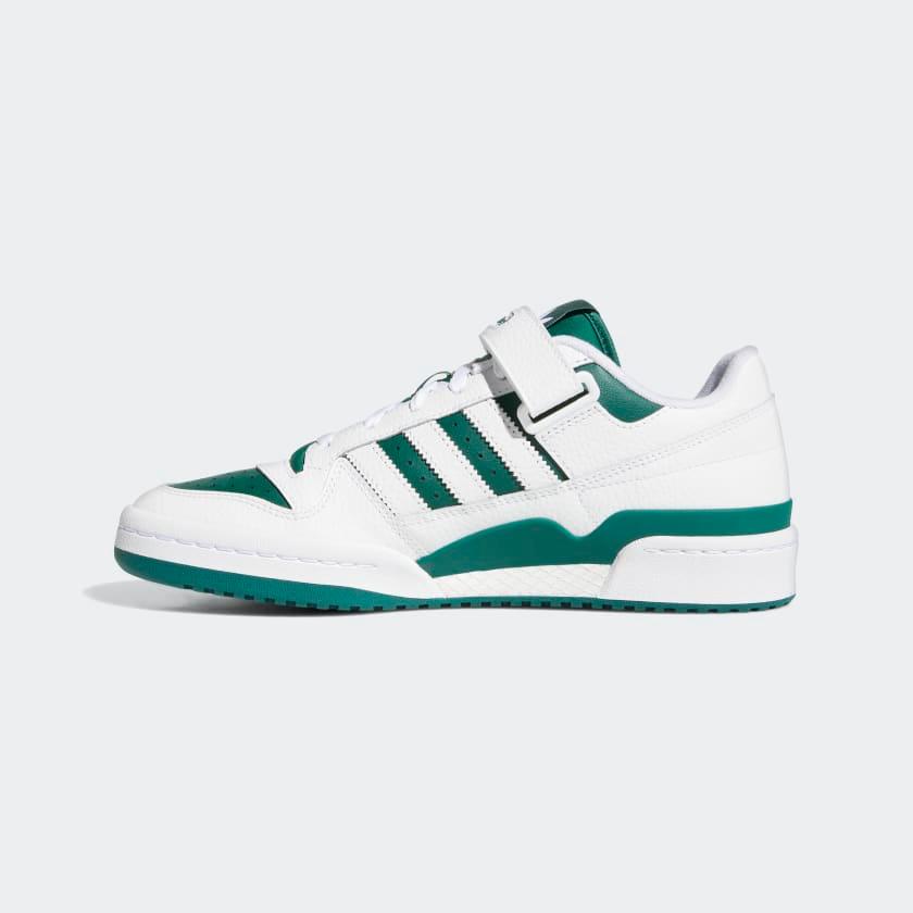 adidas forum low white green