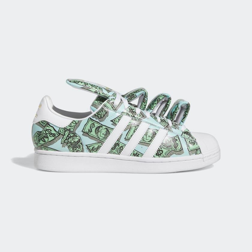 Giày Adidas Jeremy Scott Money Print Superstar #Cloud White - Kallos Vietnam