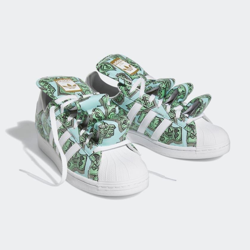 Giày Adidas Jeremy Scott Money Print Superstar #Cloud White - Kallos Vietnam