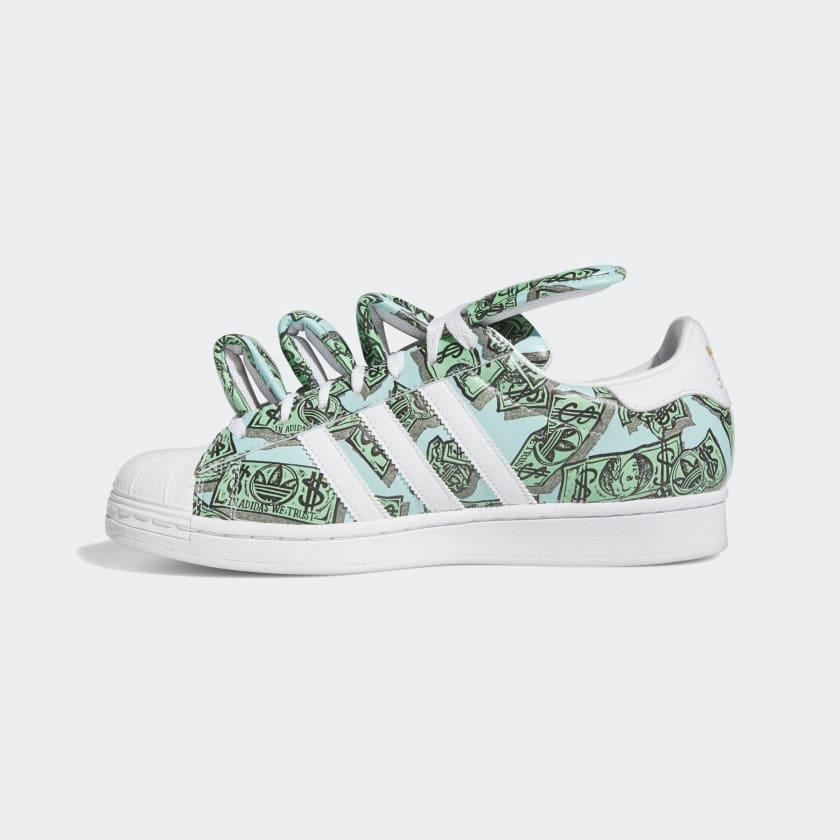 Giày Adidas Jeremy Scott Money Print Superstar #Cloud White - Kallos Vietnam