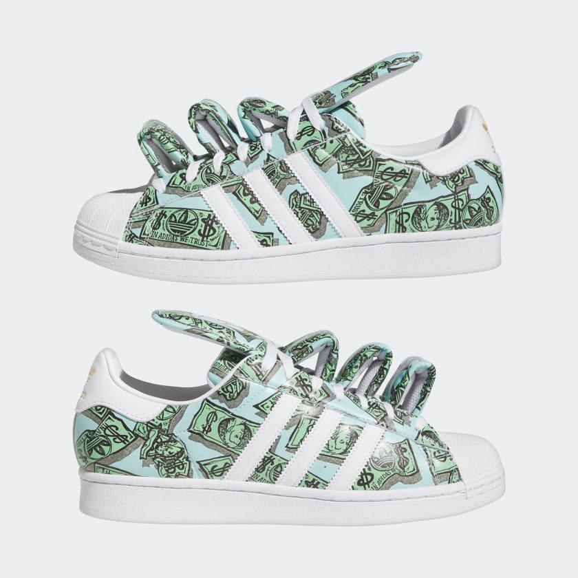 Giày Adidas Jeremy Scott Money Print Superstar #Cloud White - Kallos Vietnam
