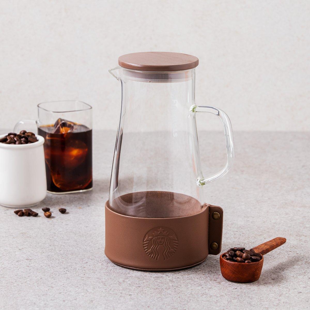 Bình Nước Starbucks Brown Siren Glass Jar - Kallos Vietnam