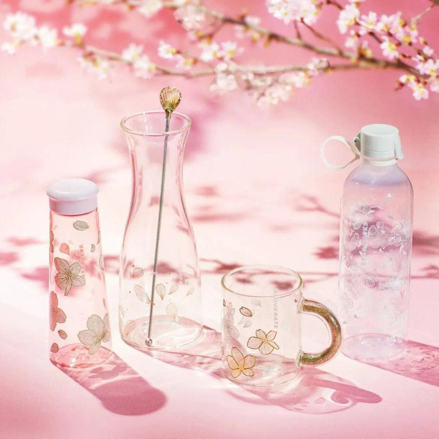 Bình Nước Starbucks Cherry Blossom Glass Carafe Muddler - Kallos Vietnam