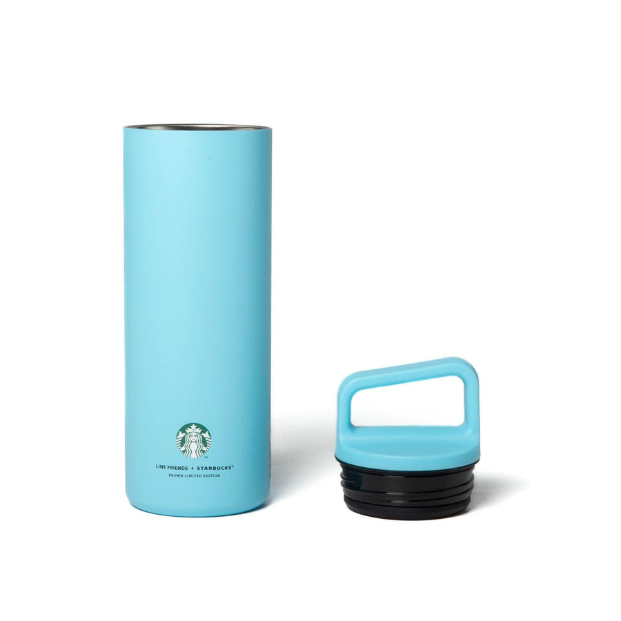 Bình Nước Starbucks Line Friends Brown Earth Day Stainless Steel Blue Water Bottle - Kallos Vietnam