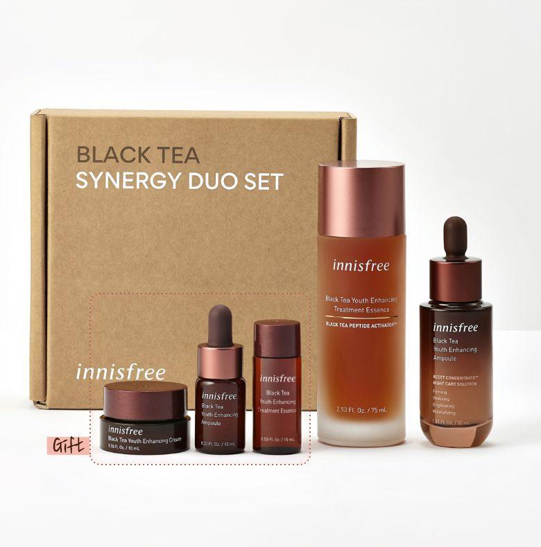 Bộ Dưỡng Da Innisfree Black Tea Synergy Duo Set - Kallos Vietnam