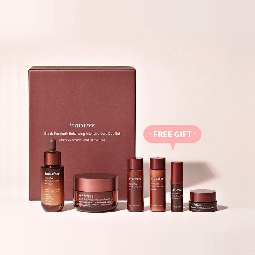 Bộ Dưỡng Da Innisfree Black Tea Youth Enhancing Intensive Care Duo Set - Kallos Vietnam