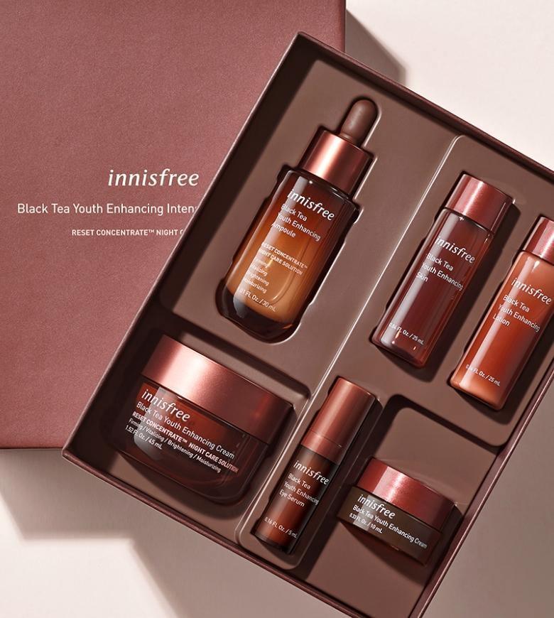 Bộ Dưỡng Da Innisfree Black Tea Youth Enhancing Intensive Care Duo Set - Kallos Vietnam