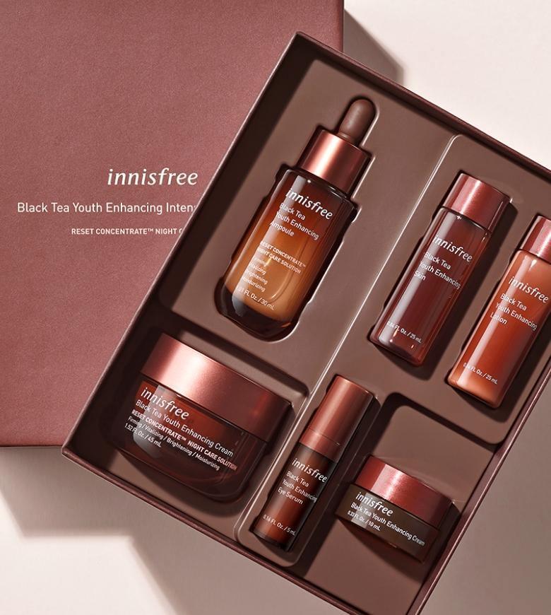 Bộ Dưỡng Da Innisfree Black Tea Youth Enhancing Intensive Care Duo Set - Kallos Vietnam