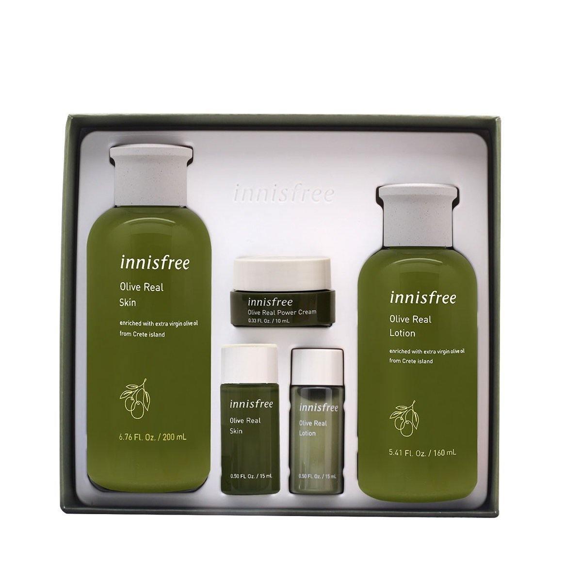 Bộ Dưỡng Da Innisfree Olive Real Skin Care Set of 2 - Kallos Vietnam