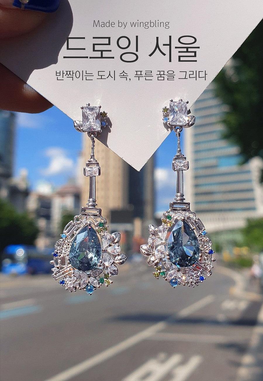 Bông Tai Wing Bling Drawing Seoul Earrings - Kallos Vietnam