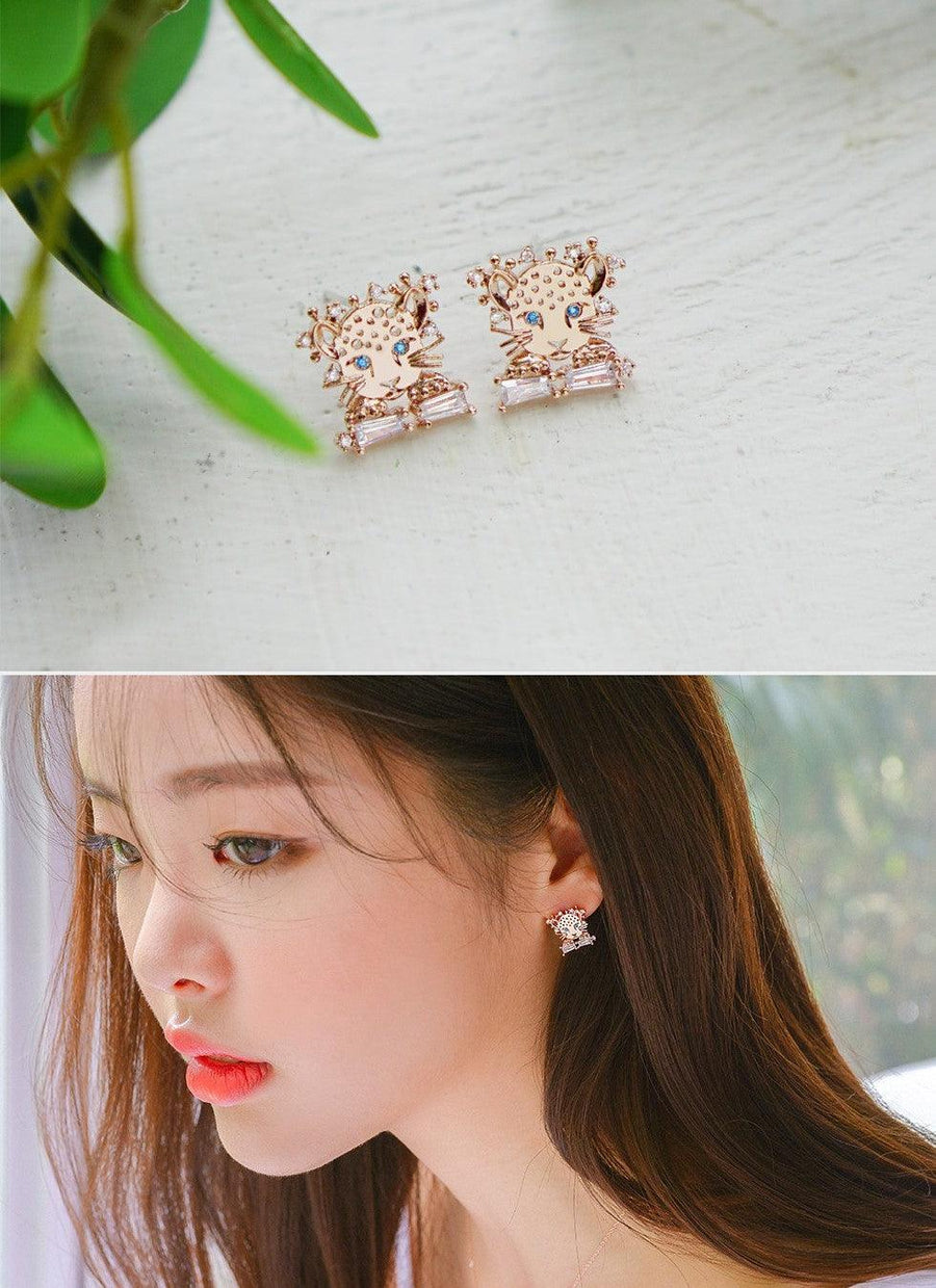 Bông Tai Wing Bling Endangered Snow Leopard Earrings - Kallos Vietnam