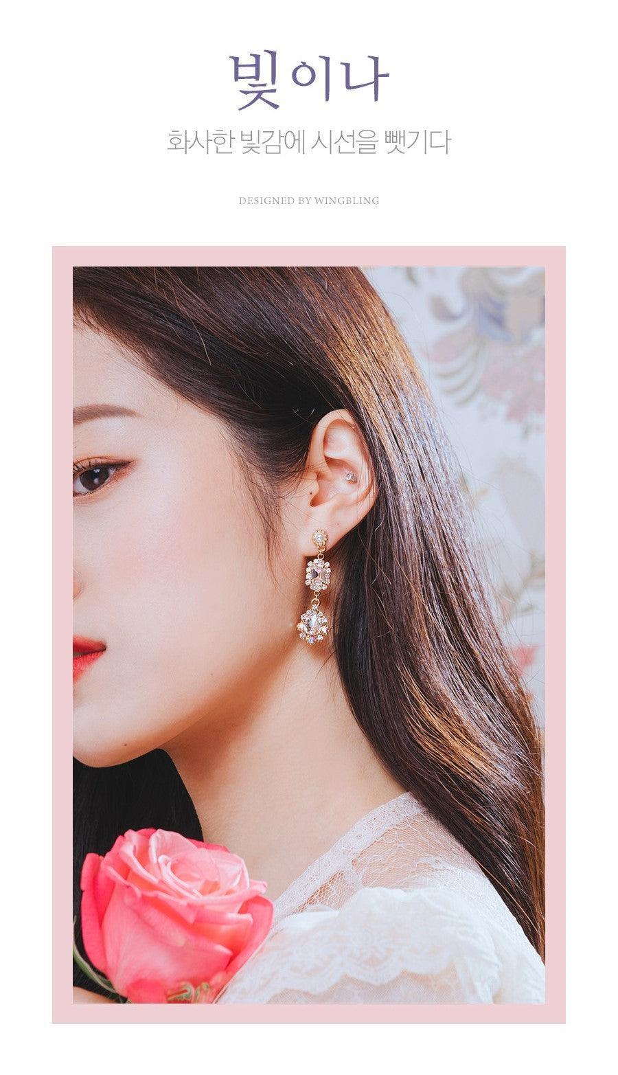 Bông Tai Wing Bling Izone Sakura Shine Earrings - Kallos Vietnam
