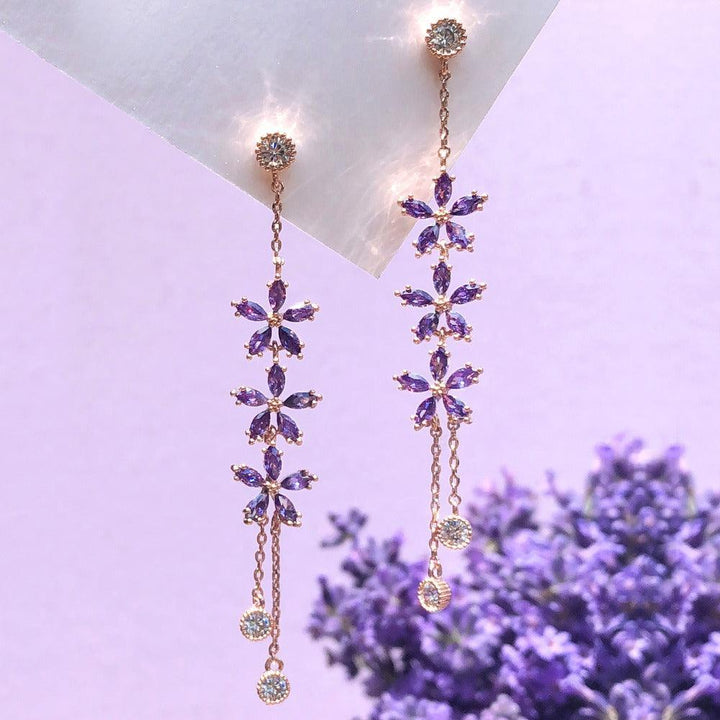Bông Tai Wing Bling Lavender Bloom Earrings - Kallos Vietnam