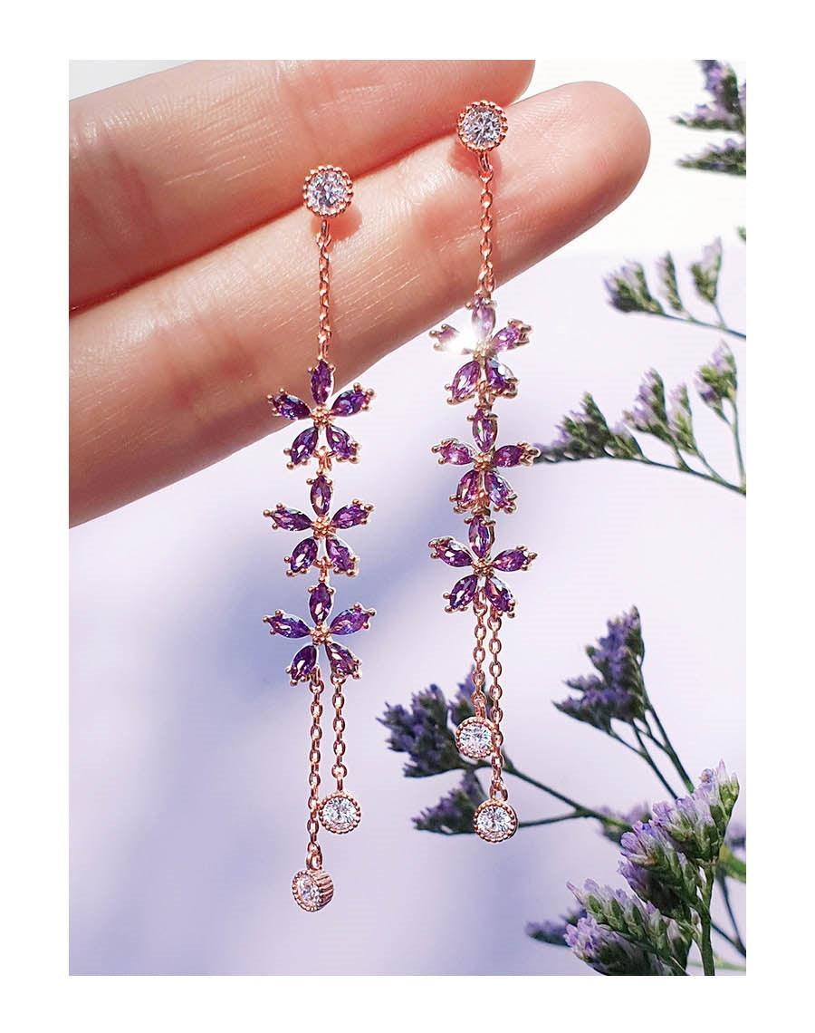 Bông Tai Wing Bling Lavender Bloom Earrings - Kallos Vietnam