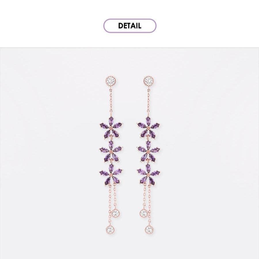 Bông Tai Wing Bling Lavender Bloom Earrings - Kallos Vietnam