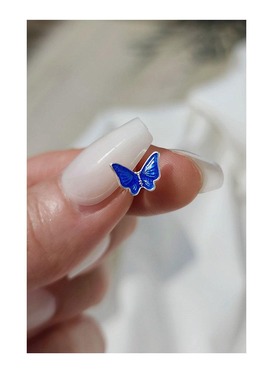 Bông Tai Wing Bling Misty Blue Butterfly Piercing - Kallos Vietnam