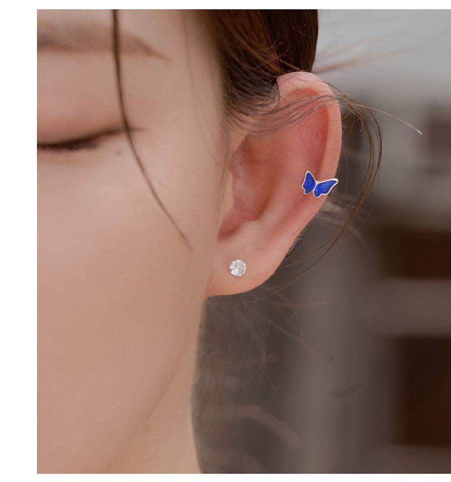 Bông Tai Wing Bling Misty Blue Butterfly Piercing - Kallos Vietnam