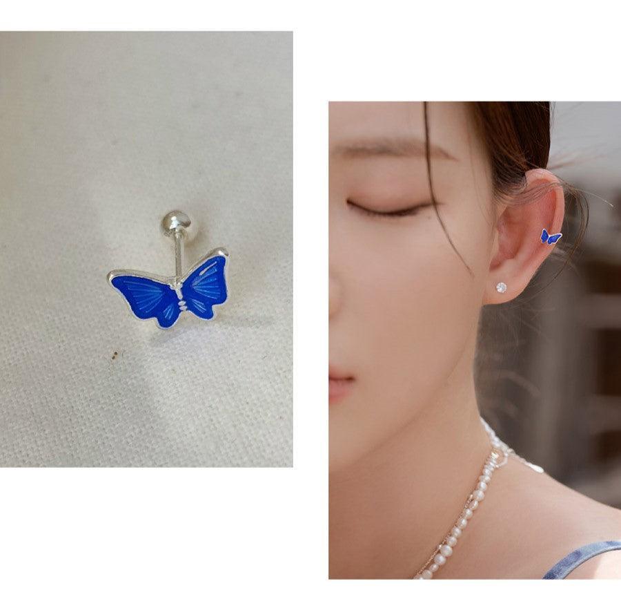 Bông Tai Wing Bling Misty Blue Butterfly Piercing - Kallos Vietnam