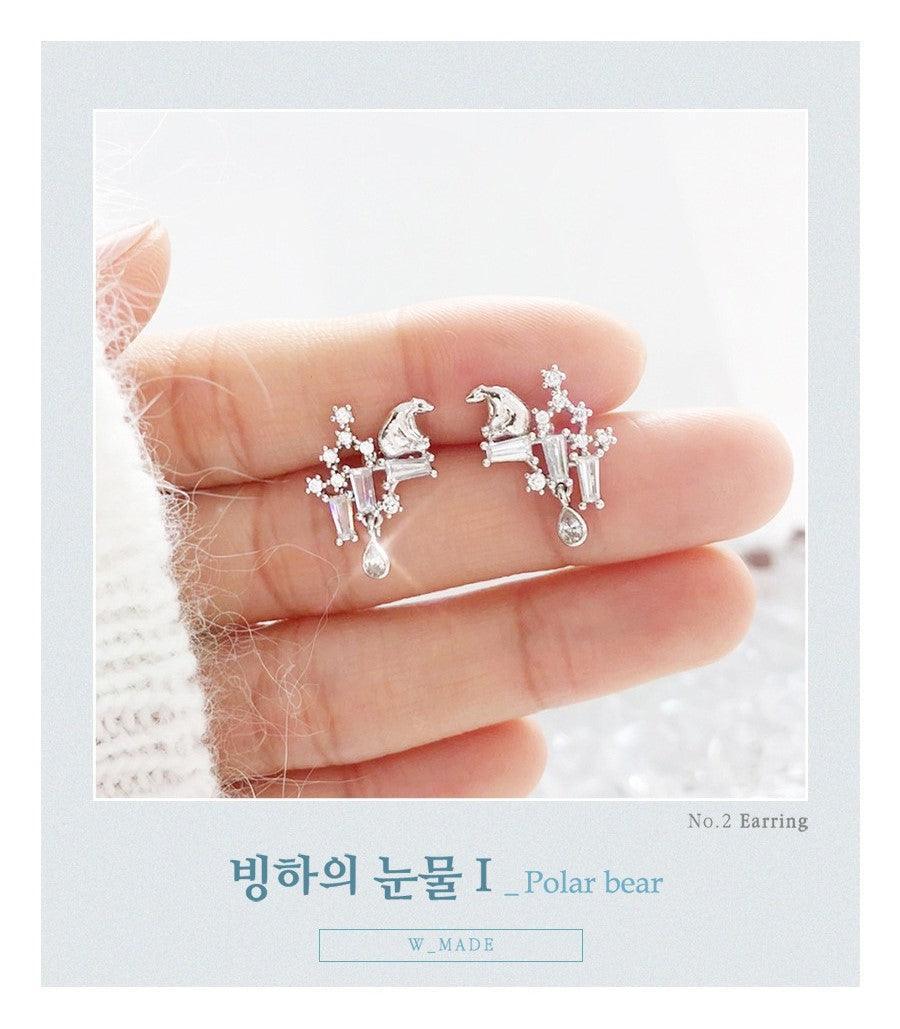 Bông Tai Wing Bling Tear Of Glacier 1-Polar Bear Earrings - Kallos Vietnam