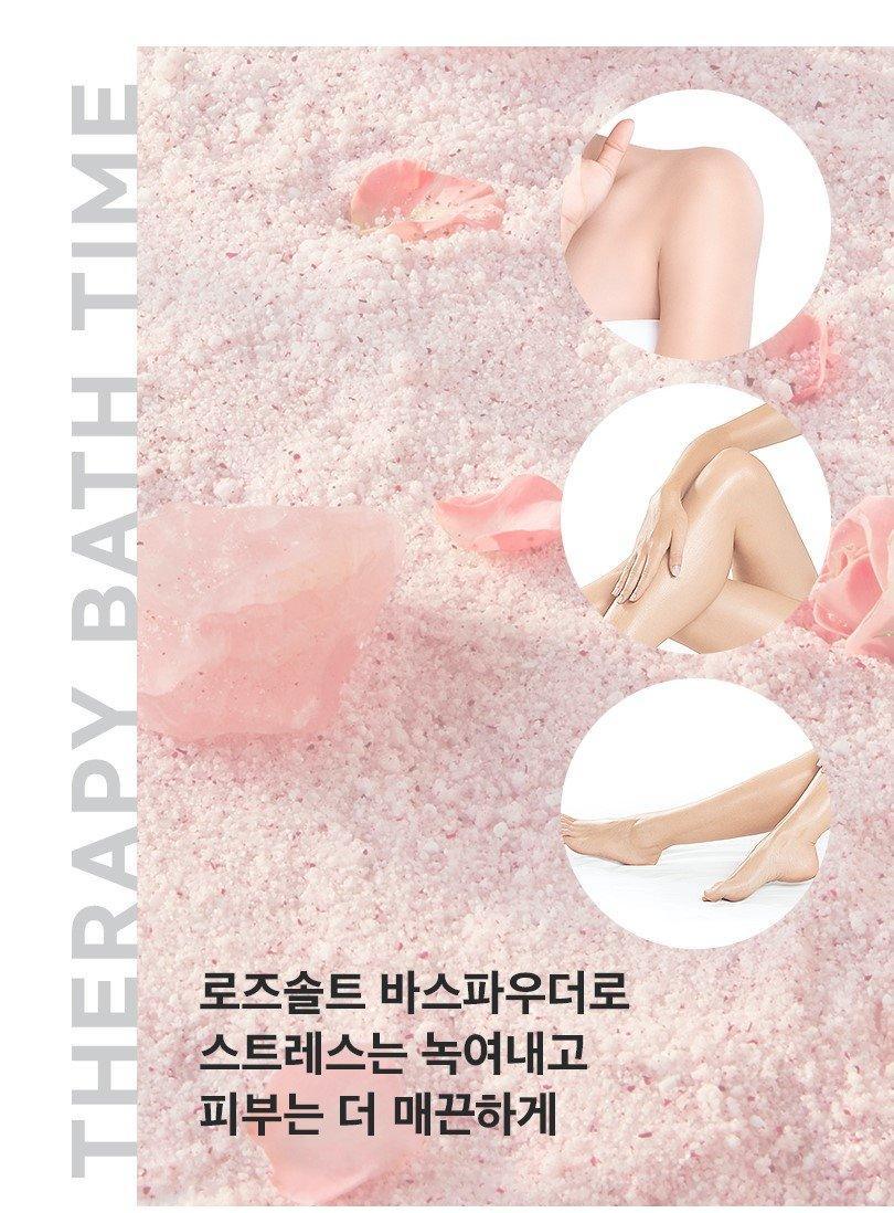 Bột Tắm Happy Bath Therapy Spa Rose Salt Relaxing Bath Powder - Kallos Vietnam
