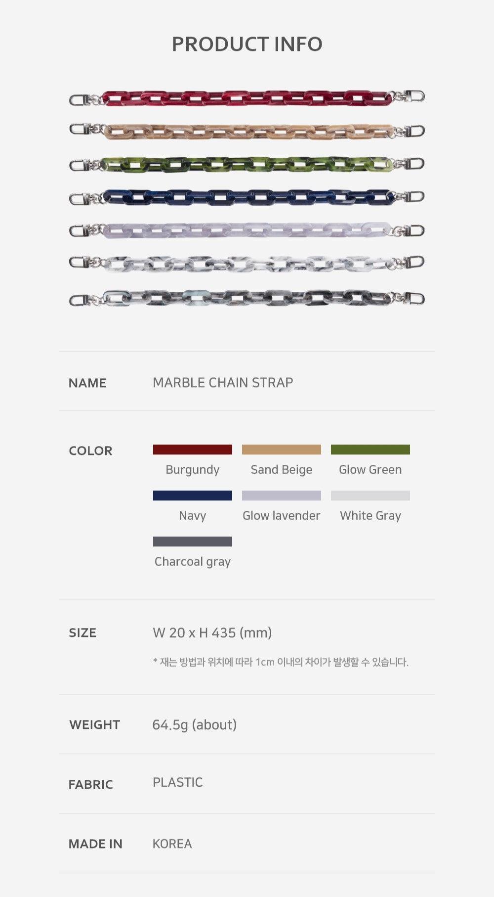 Dây Đeo Túi Xách Marhen J Marble Chain Strap - Kallos Vietnam