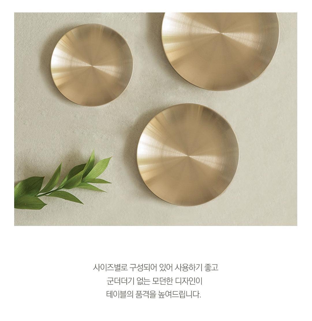 Đĩa Notdam Bangjja Yugi Organic Round Plate 3P Set - Kallos Vietnam