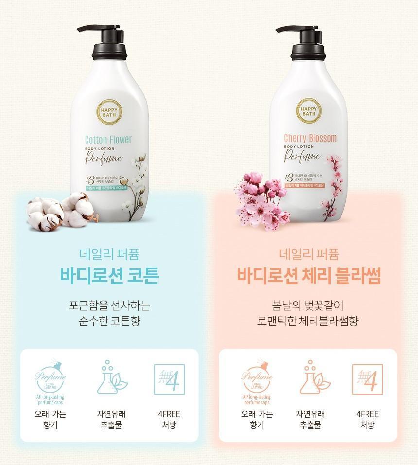 Dưỡng Thể Happy Bath Daily Perfume Body Lotion - Kallos Vietnam